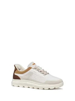 SNEAKERS UOMO - GEOX BIANCO-MARRONE - U65MPE 06KEK