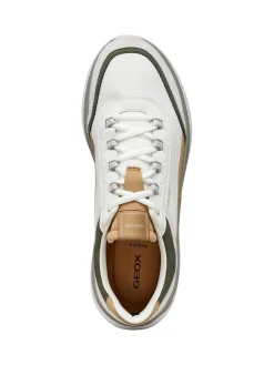 SNEAKERS UOMO - GEOX BIANCO-VERDE - U65HUC 014EK