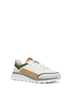 SNEAKERS UOMO - GEOX BIANCO-VERDE - U65HUC 014EK