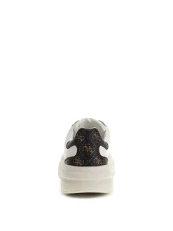 SNEAKERS UOMO - GUESS BIANCO-MARRONE - FMPVIB LEA12