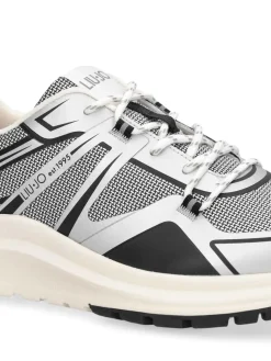 SNEAKERS UOMO - LIU-JO ARGENTO-NERO - 7B6009TX519