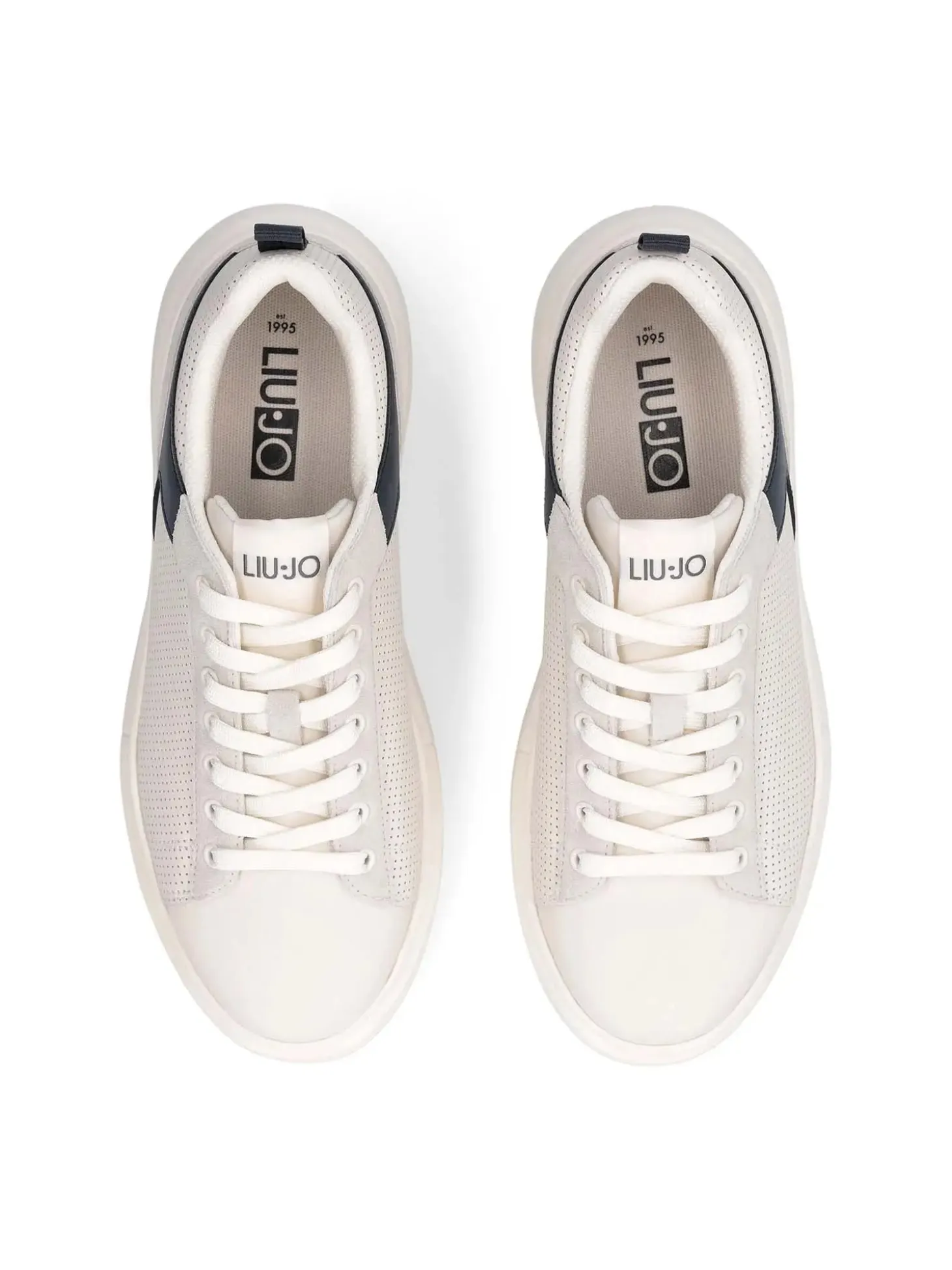 SNEAKERS UOMO - LIU-JO BIANCO-BLU - 7B6001PX355
