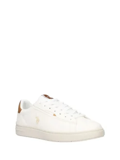 SNEAKERS UOMO - US POLO ASSN. BIANCO-CUOIO - ARIS001M/6YM1