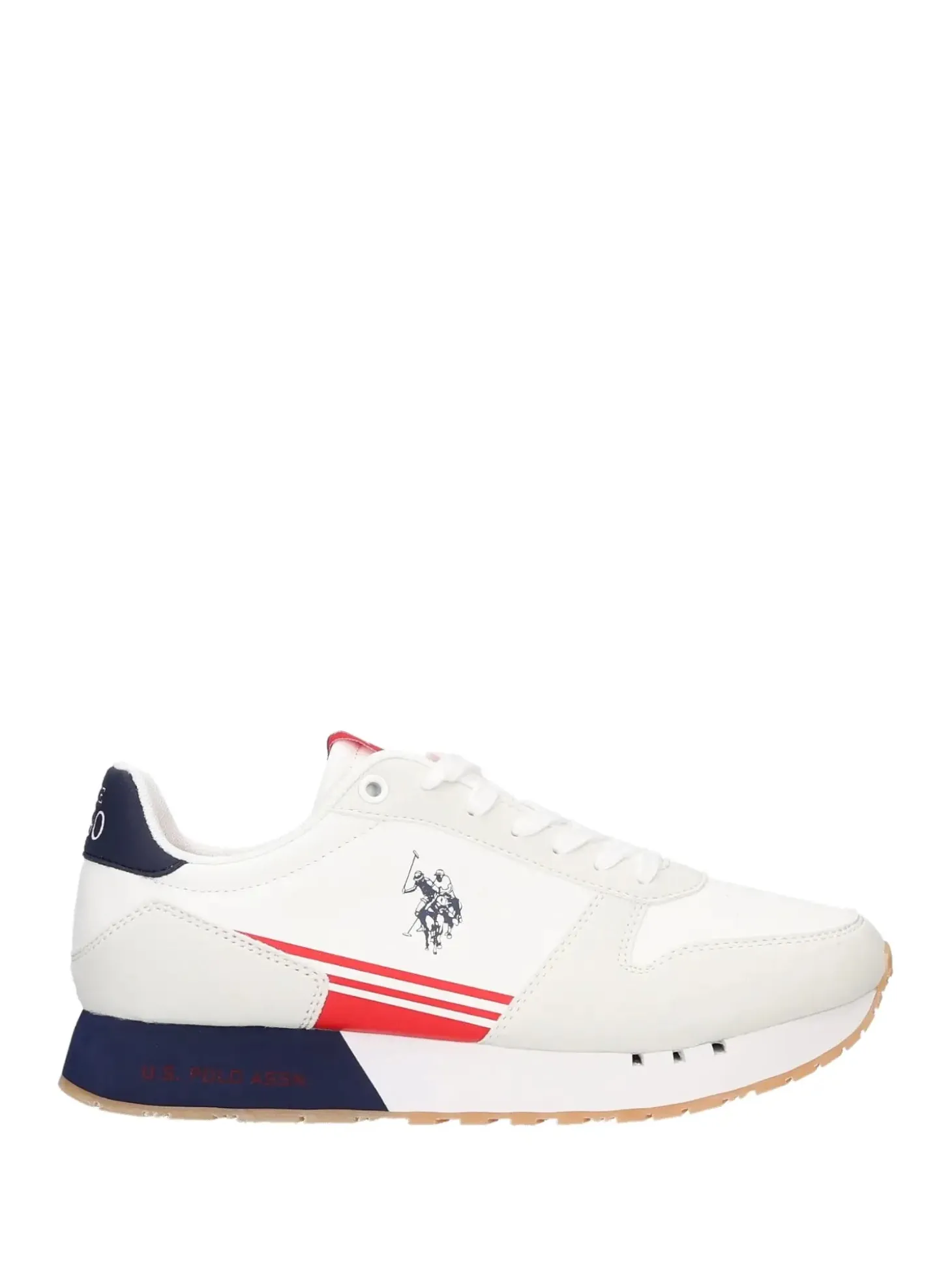 SNEAKERS UOMO - US POLO ASSN. BIANCO-BLU - DENI001M/6YH1