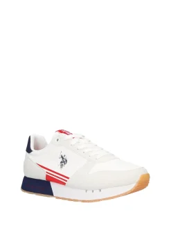 SNEAKERS UOMO - US POLO ASSN. BIANCO-BLU - DENI001M/6YH1