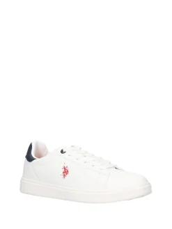 SNEAKERS UOMO - US POLO ASSN. BIANCO-BLU - BYRON006M/6YM1