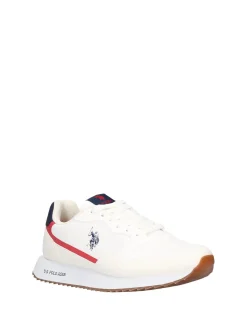 SNEAKERS UOMO - US POLO ASSN. BIANCO-ROSSO - ALDEN001M/6NY1