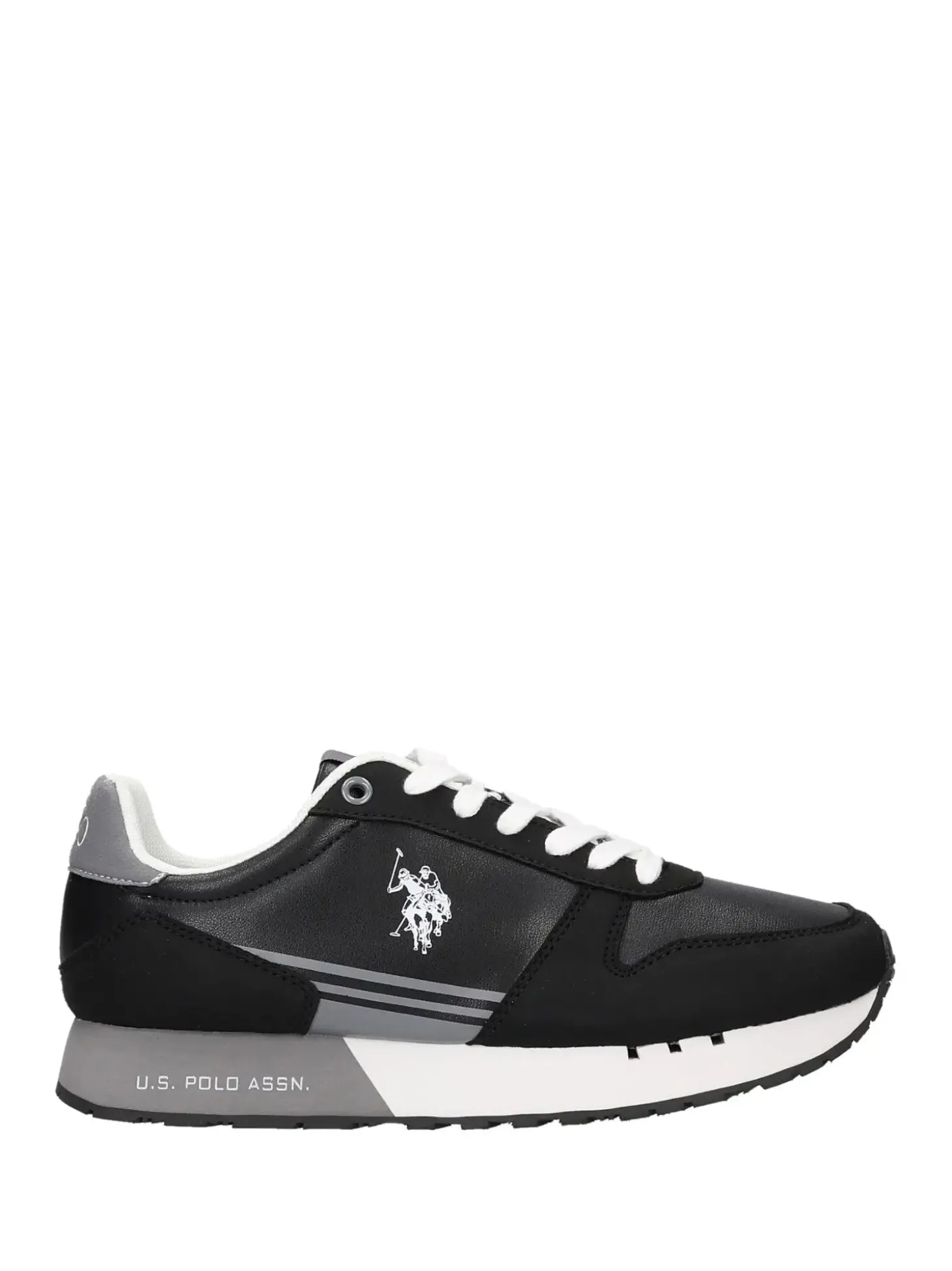 SNEAKERS UOMO - US POLO ASSN. NERO - DENI001M/6YH1