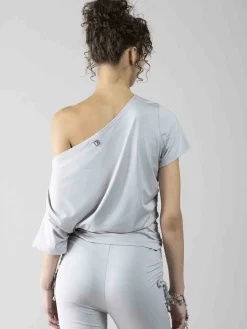 TOP DONNA - DENNY ROSE GRIGIO - 611DD64005WS