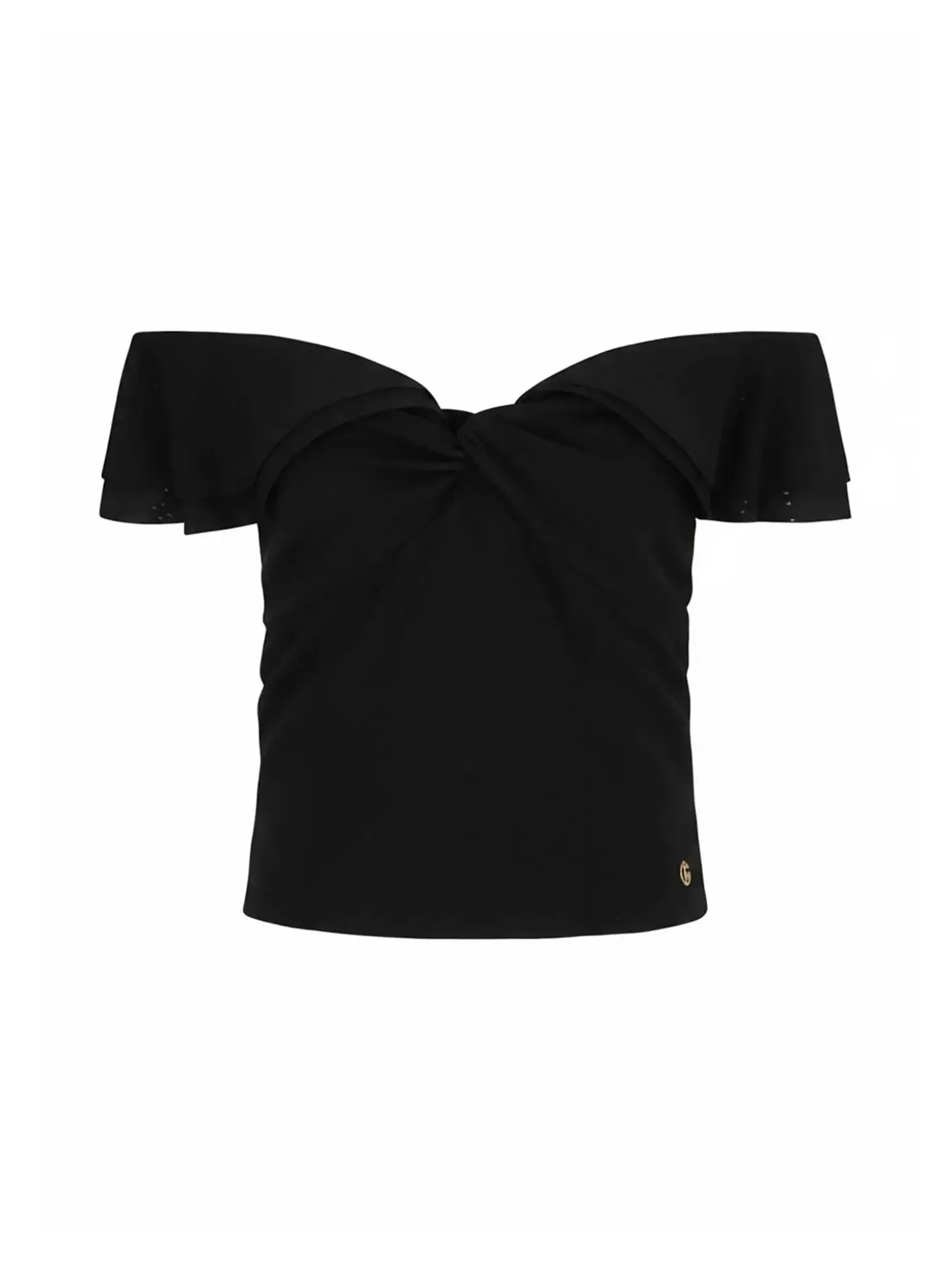 TOP DONNA - GUESS APPAREL NERO - W6GP23 K3106