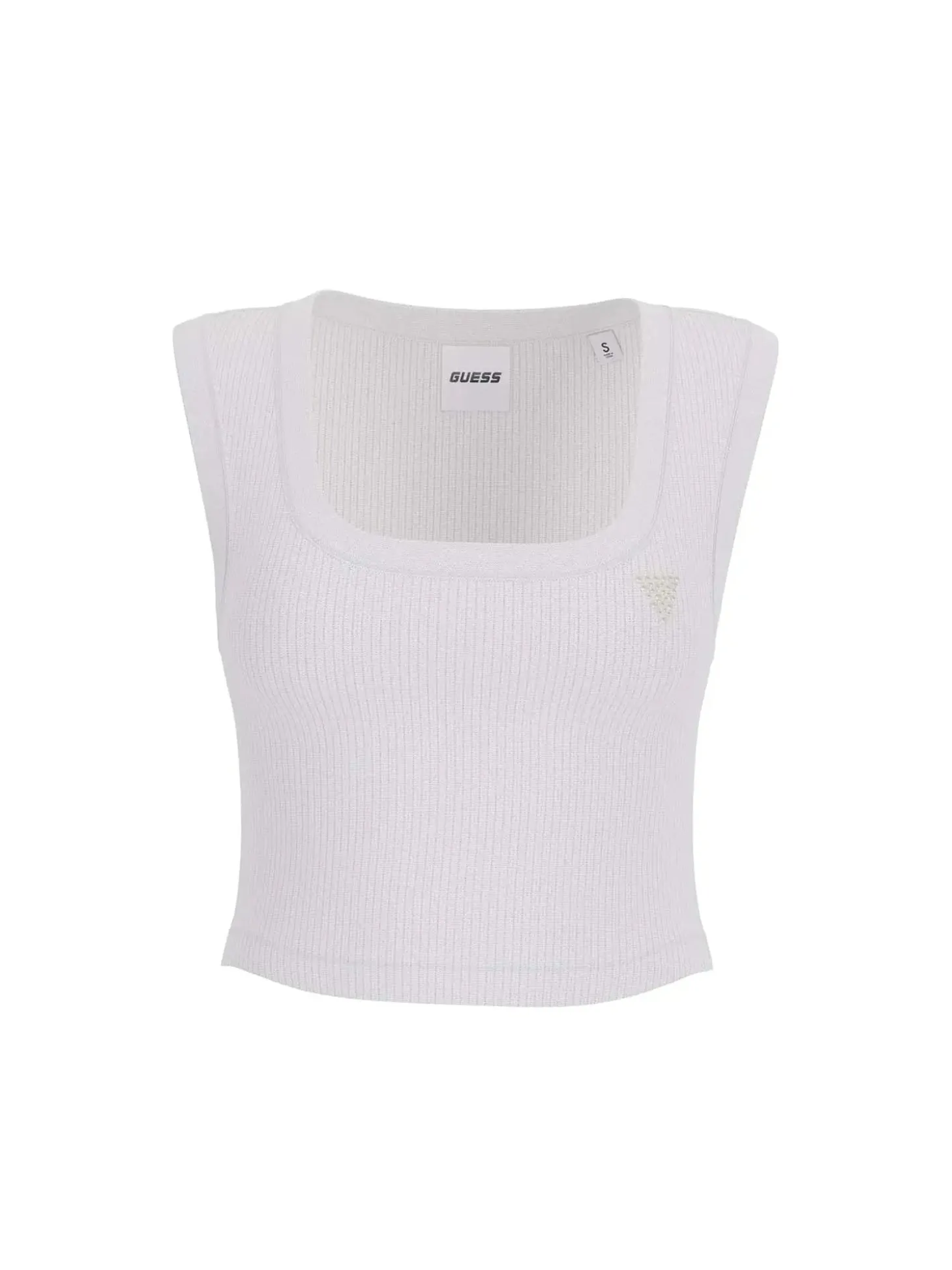 TOP DONNA - GUESS ATHLEISURE BIANCO - V6GP07 K2987