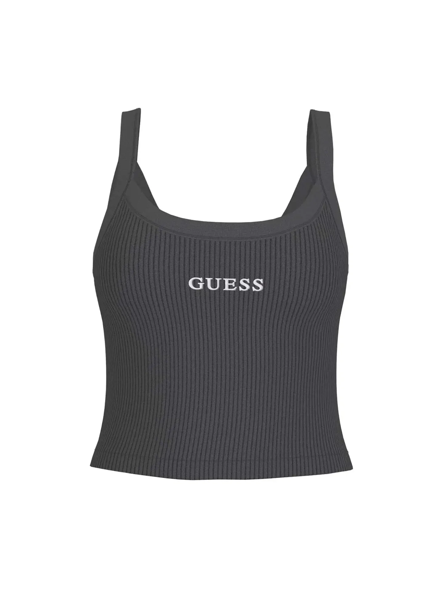 TOP DONNA - GUESS ATHLEISURE NERO - V6GP16 K3180