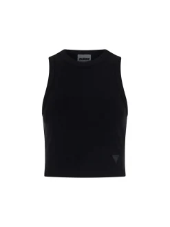 TOP DONNA - GUESS ATHLEISURE NERO - V3GP19 K8RT2