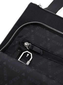 TRACOLLA UOMO - GUESS NERO - HMBEHN P6123