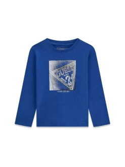 T-SHIRT BAMBINO - GUESS KIDS BLU - N6YI24 K3882
