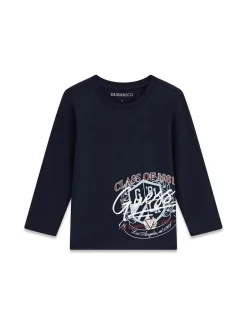 T-SHIRT BAMBINO - GUESS KIDS BLU - N6YI14 K3802