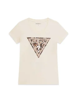 T-SHIRT DONNA - GUESS APPAREL BIANCO - W6RI32 J1314
