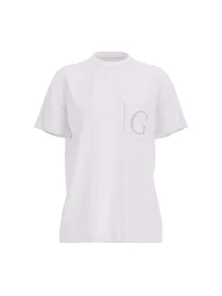 T-SHIRT DONNA - GUESS APPAREL BIANCO - W6GI17 K3037