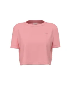 T-SHIRT DONNA - GUESS ATHLEISURE ROSA - V6GI17 K2984