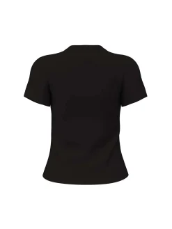 T-SHIRT DONNA - GUESS ATHLEISURE NERO-BIANCO - V4YI21 KCDH1