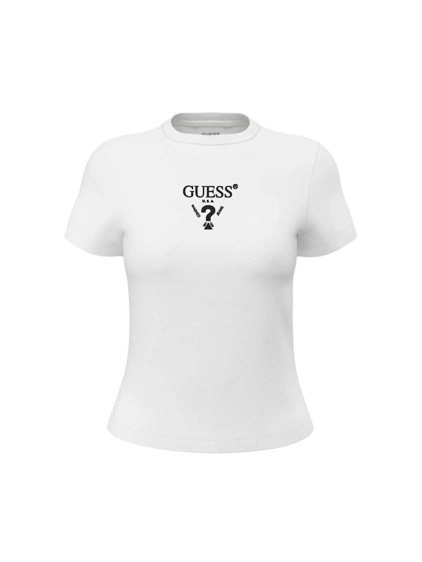T-SHIRT DONNA - GUESS ATHLEISURE BIANCO - V4YI21 KCDH1