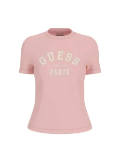 T-SHIRT DONNA - GUESS ATHLEISURE ROSA - V6RI15 J1314