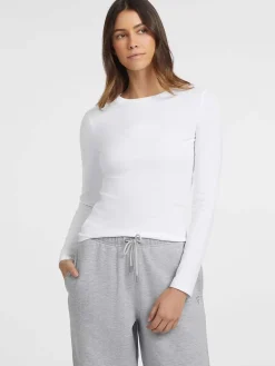 T-SHIRT DONNA - GUESS JEANS BIANCO - W4YI22 J1314