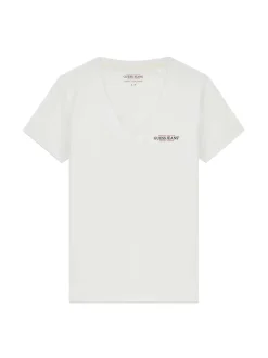 T-SHIRT DONNA - GUESS JEANS BIANCO - W4YI23 J1314