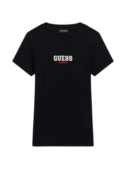 T-SHIRT DONNA - GUESS JEANS NERO - W4YI64 KA0H1
