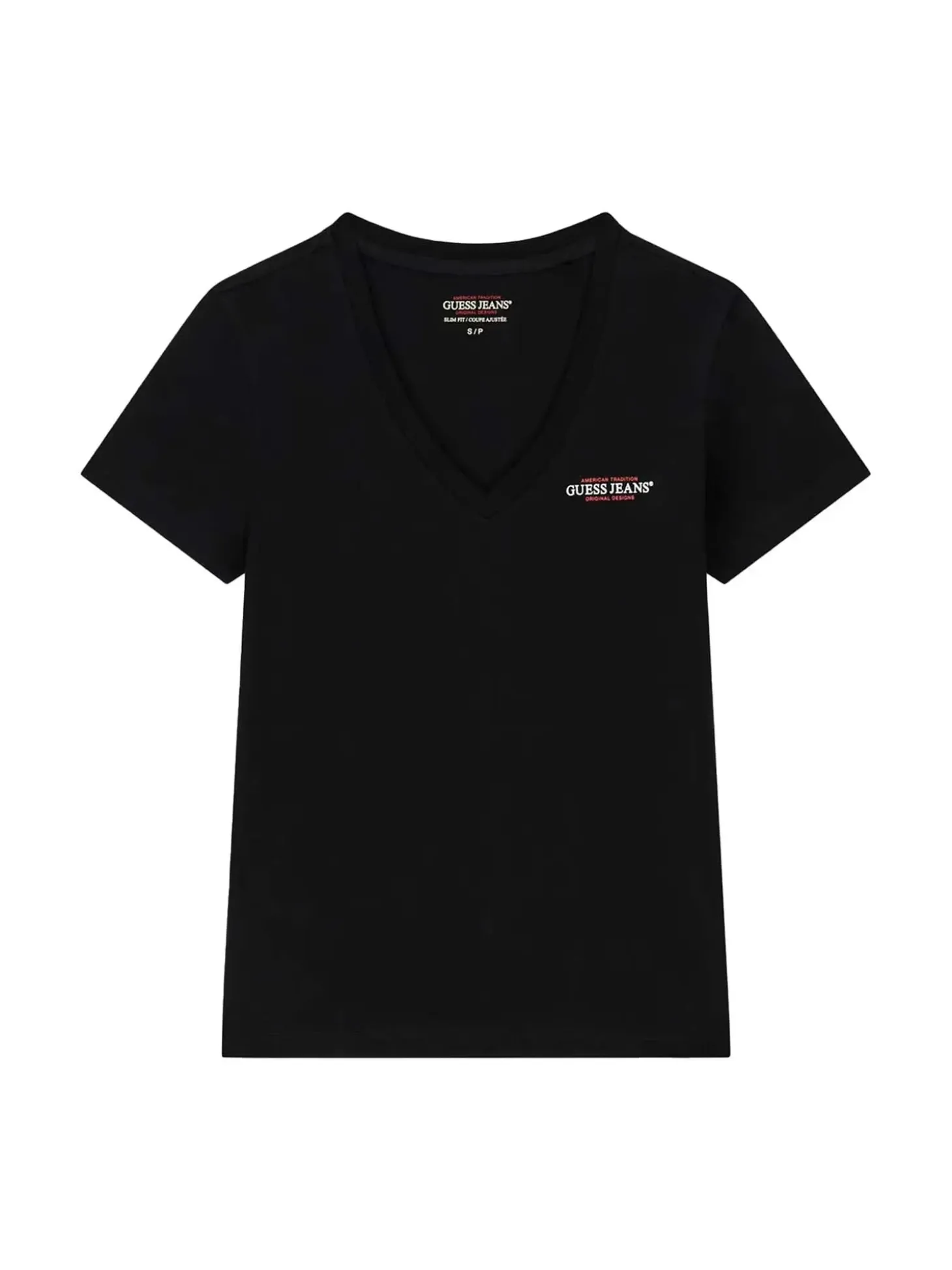 T-SHIRT DONNA - GUESS JEANS NERO - W4YI23 J1314