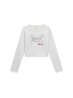 T-SHIRT RAGAZZA - GUESS KIDS BIANCO - J6YI35 K3774