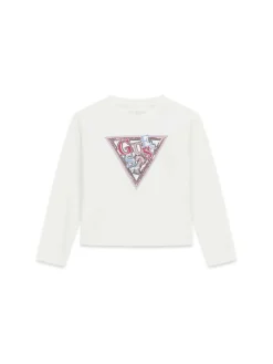 T-SHIRT RAGAZZA - GUESS KIDS BIANCO - J6YI07 K3704