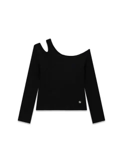 T-SHIRT RAGAZZA - GUESS KIDS NERO - J6RI29 KBZP4