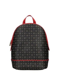 ZAINO DONNA - POLLINI NERO-ROSSO - TE8432PP07Q11